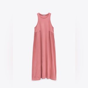 Zara pink washed effect dress